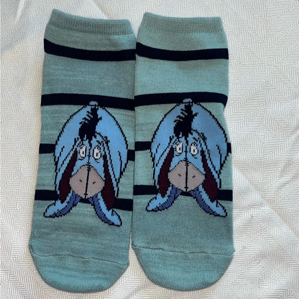 Disney Ankle Low Cut Socks 4 Pair New Without Tag Jasmine, Cinderella and Eeyore